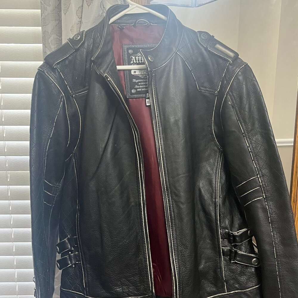 Authentic Affliction Leather Jacket XL
